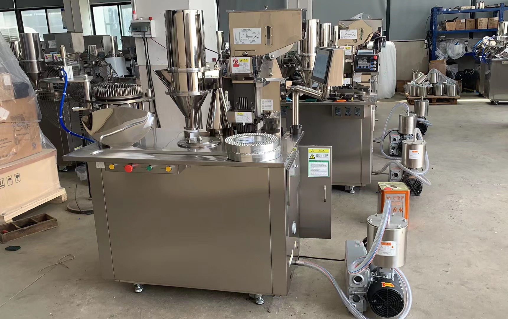 Delivery Of Siemens Touchscreen Semi-Automatic Capsule Filling And Polishing Machines